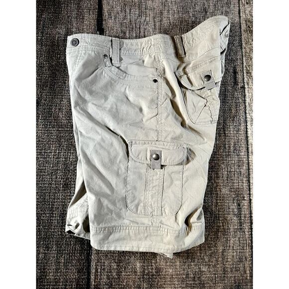 Kuhl Womens Slash 11" Shorts Size 8 Tan UPF 50 Splash Hiking 6084 - Picture 4 of 10